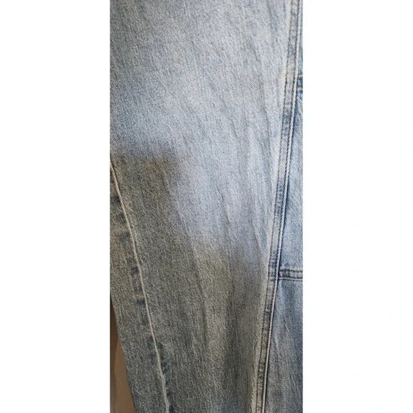 PacSun Stretch Wide Leg Carpenter Jeans Light Wash Blue High Rise Womens Size 26 - Picture 5 of 11